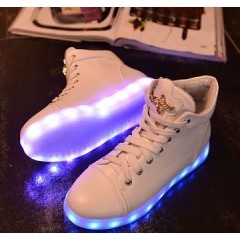 Colorful LED Light Up Shoes  35,36,37,38,39 ส้นสูง 2CM  (ขายดี)