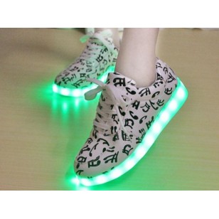  LED Light Up Shoes - รองเท้าแฟชั่นสไตล์เกาหลีราคาถูก รหัส 24512-254-3748