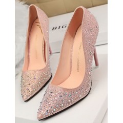  Handmade Crystal & Pearl Shoes - รองเท้าแฟชั่นสไตล์เกาหลีราคาถูก รหัส 25029-255-4265