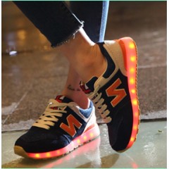  LED Light Up Shoes - รองเท้าแฟชั่นสไตล์เกาหลีราคาถูก รหัส 25762-254-5000