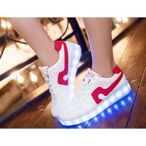 Colorful LED Light Up Shoes สีแดง 35 36 37 38 39 40 41 42 43 44